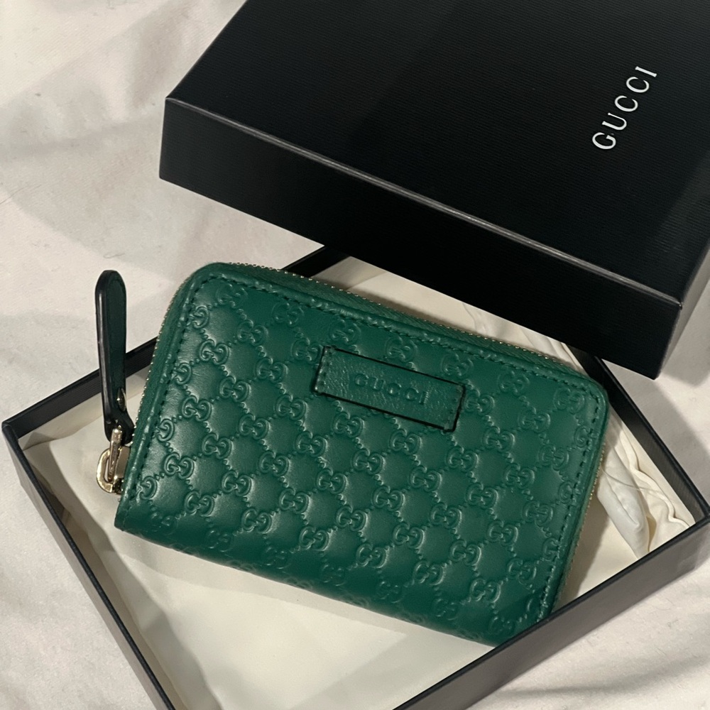 Gucci Green Leather Wallet